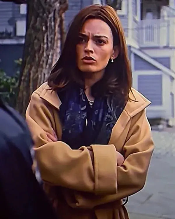 Ella McCay 2025 Emma Mackey Brown Coat