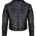 Women Asymmetrical Black Leather Jacket