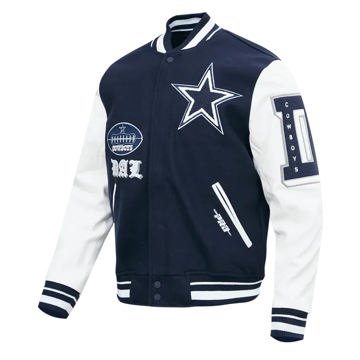 Dallas Cowboys Old English Varsity Jacket