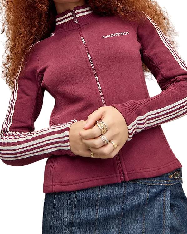 Daddy Issues Aimee Lou Wood Red Striped Track Jacket