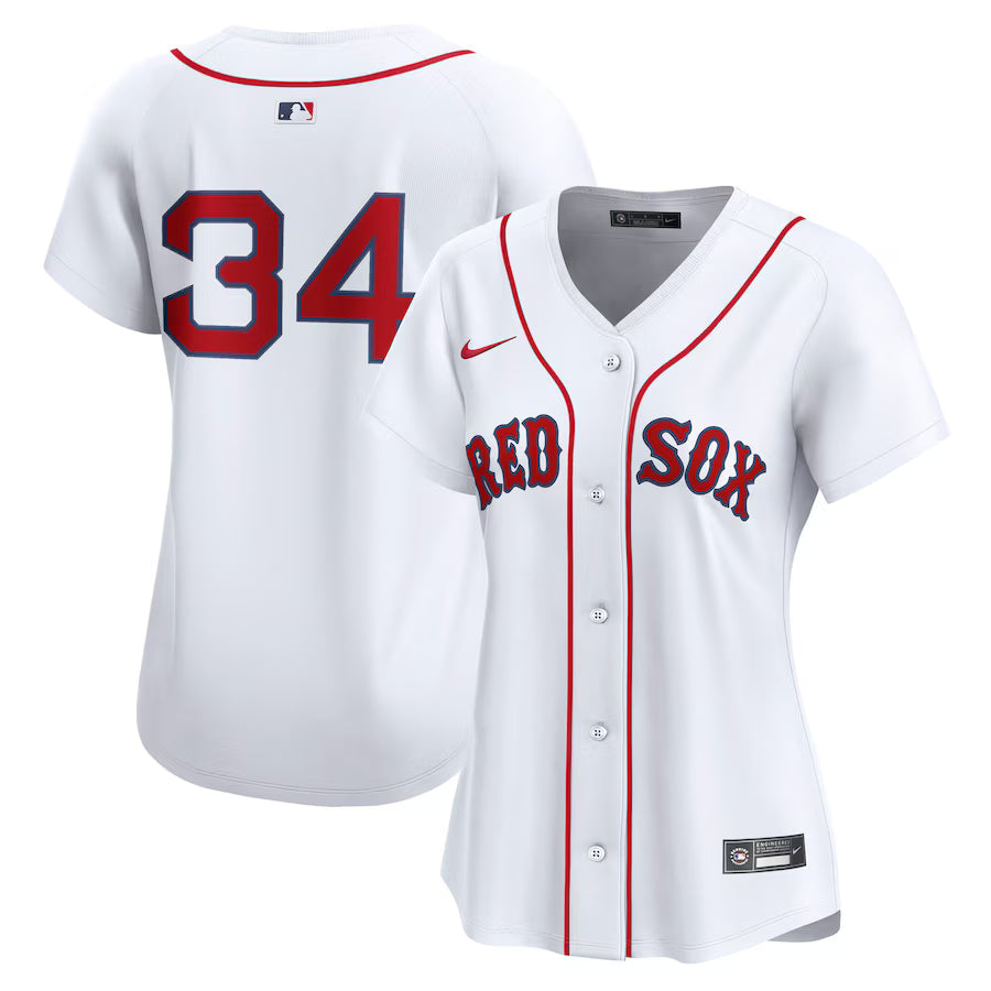 Women's Boston Red Sox David Ortiz Nike White Home Limited Player Jersey Kansas Jacket