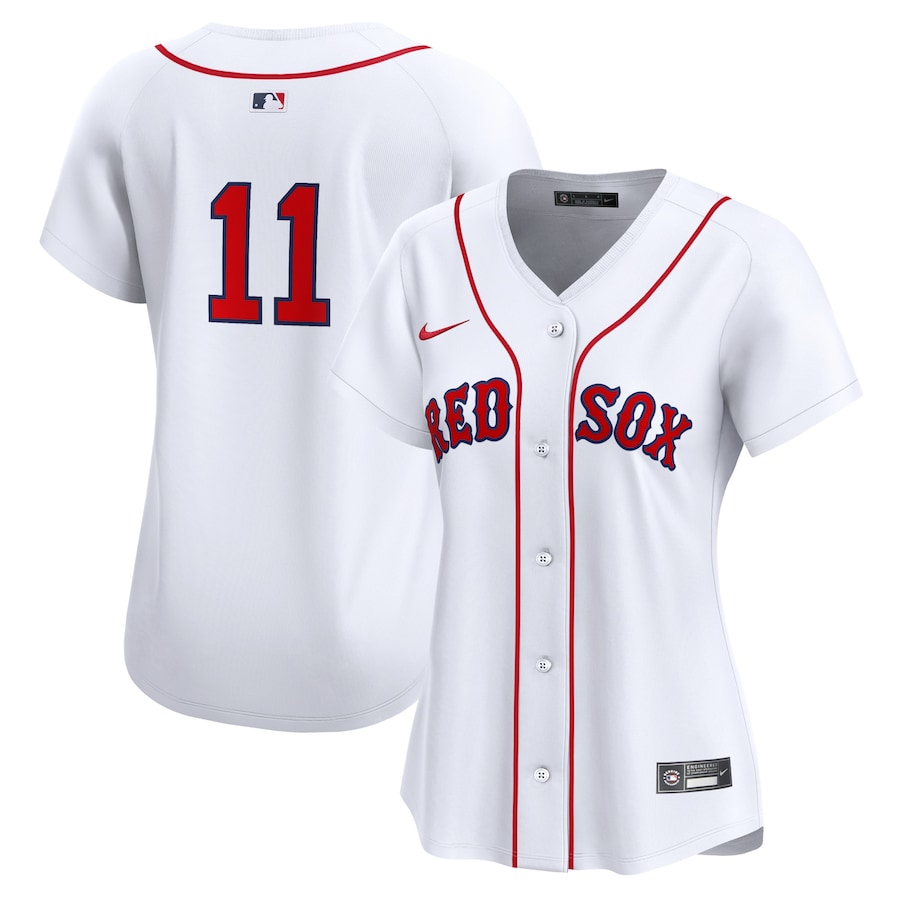Women's Boston Red Sox Rafael Devers Nike White Home Limited Player Jersey Kansas Jacket