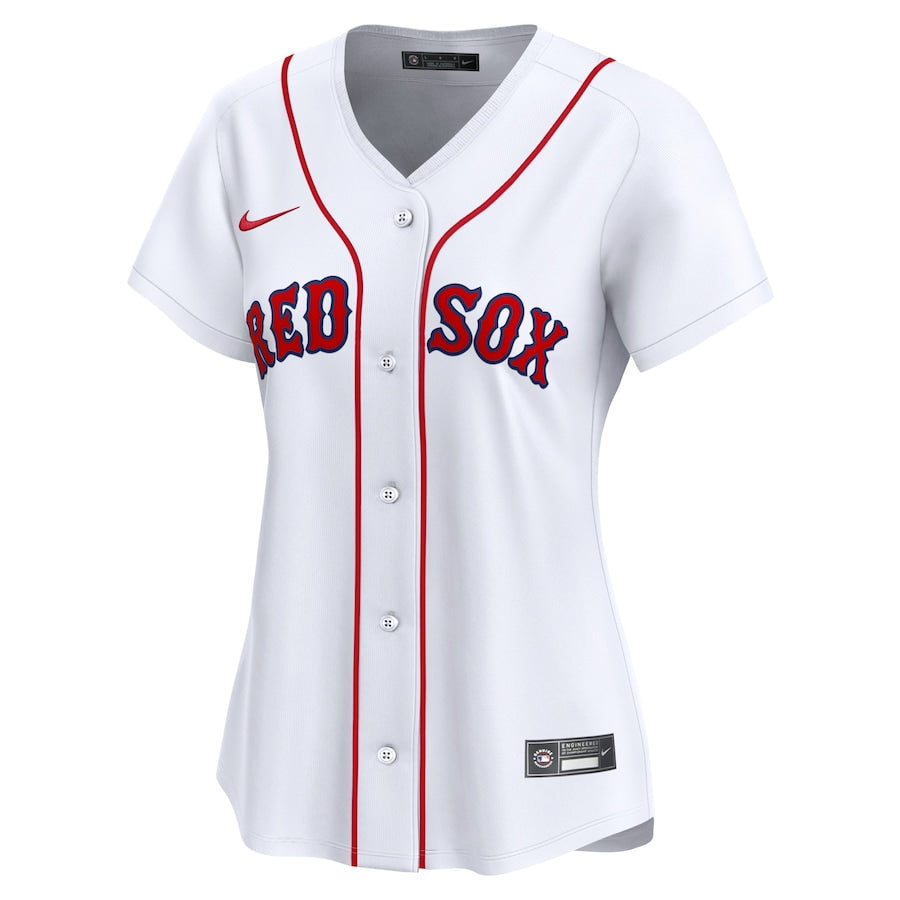 Women's Boston Red Sox Rafael Devers Nike White Home Limited Player Jersey Kansas Jacket