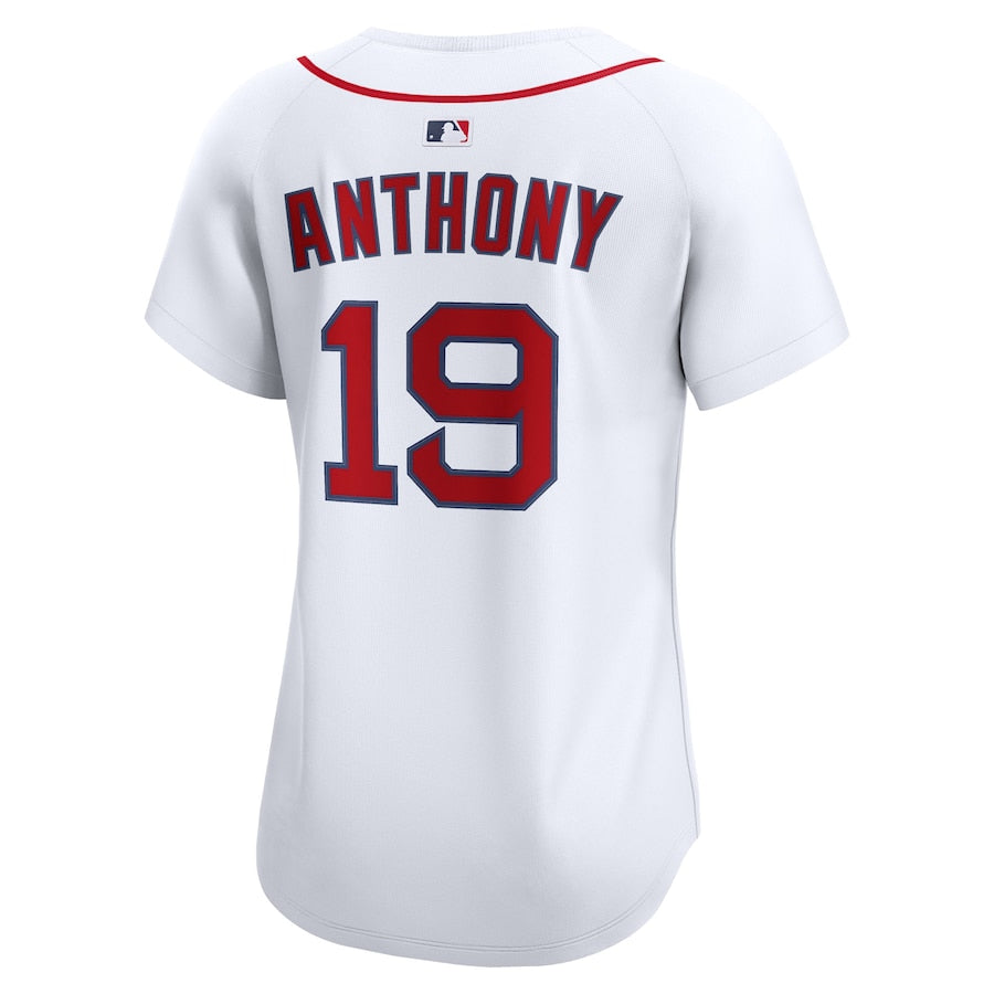 Men's Boston Red Sox Trevor Story Nike White Home Limited Player Jersey Kansas Jacket