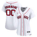 Women's Boston Red Sox Nike White Home Limited Custom Jersey Kansas Jacket