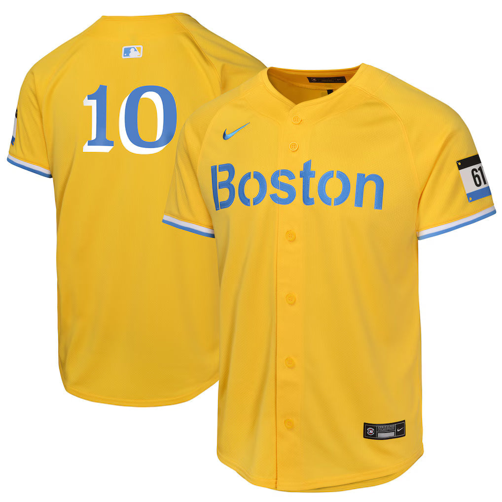 Youth Boston Red Sox Trevor Story Nike Gold City Connect Limited Player Jersey Kansas Jacket