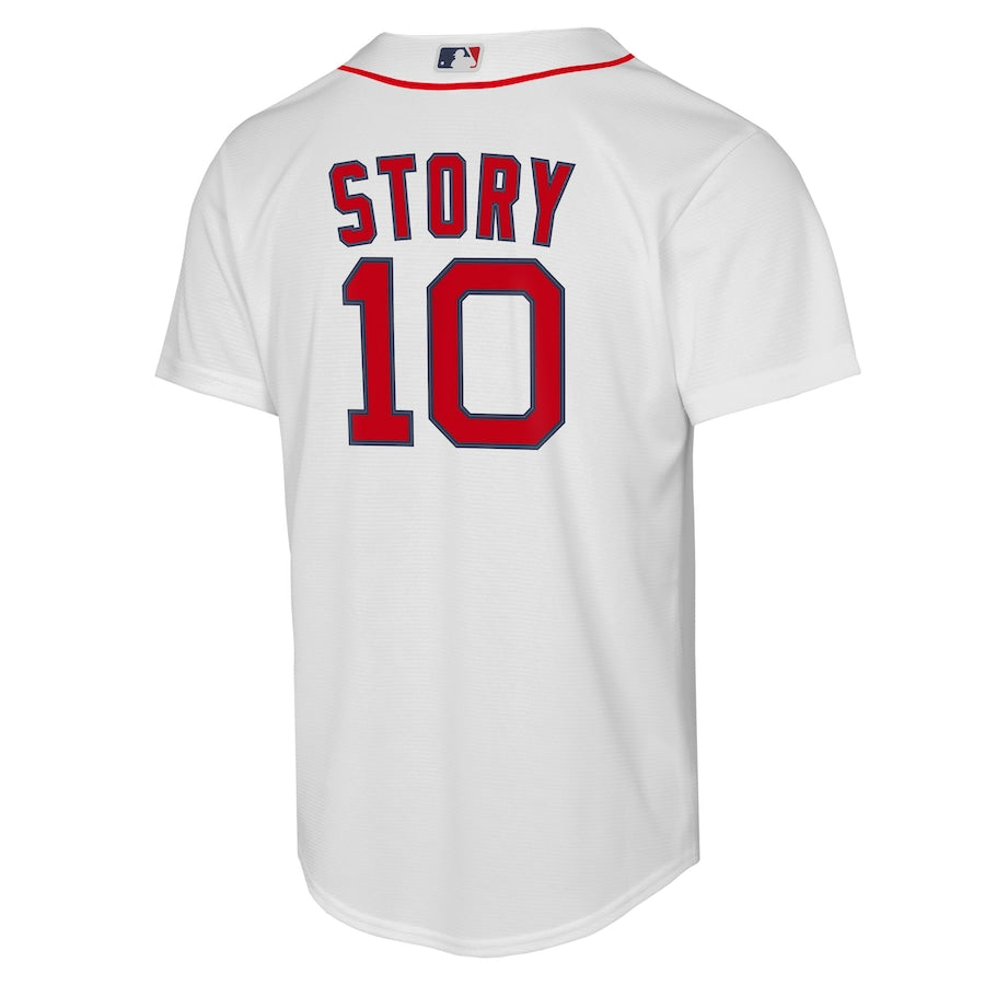 Youth Boston Red Sox Trevor Story Nike White Home Replica Player Jersey Kansas Jacket